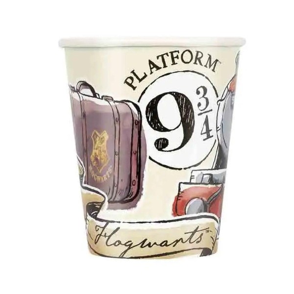 BICCHIERI CARTA HARRY POTTER 250 ML 8 PZ FESTA...