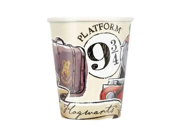 BICCHIERI CARTA HARRY POTTER 250 ML 8 PZ FESTA FESTIVO COMPLEANNO MASCHIETTO