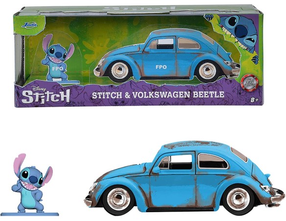 Jada Toys Lilo and Stitch 1959 VW Beetle, auto giocattolo conosciuta da film, 1:32
