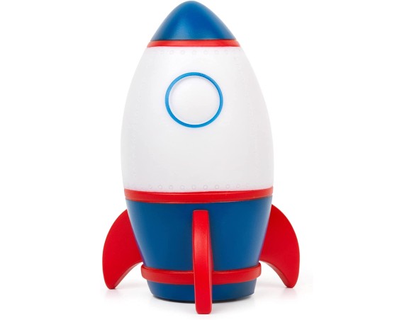 Legami - Luce notturna per Bambini, 4 Colori, Batterie incluse, 20 Ore di Autonomia, 9,7x14 cm, Tema Space spazio