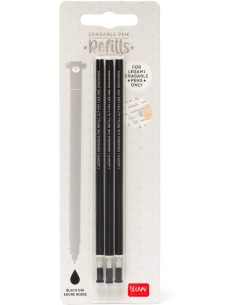 Legami - Refill per Penna Gel Cancellabile, Set 3 Pezzi,...