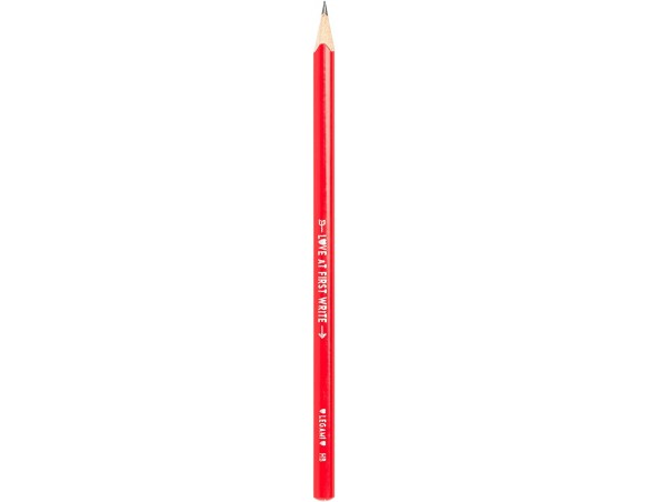 Legami - Matita a Forma di Cuore, Love at First Write, diametro 0,7 cm, Mina HB, Frase Stampata in Foglia d'Oro