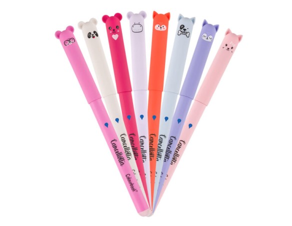 Penna gel cancellotta cancellabile - rossa colourbook