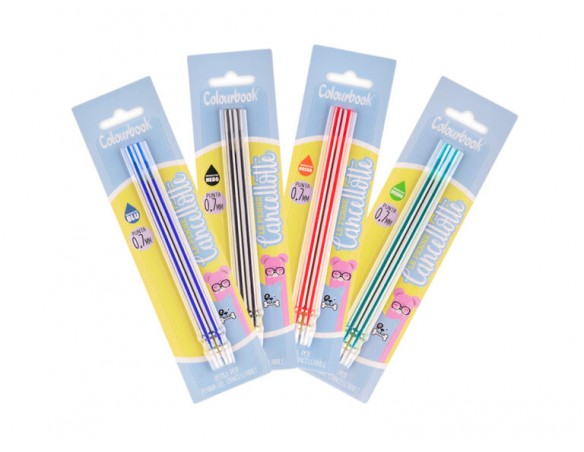 Refill penne gel cancellabili Cancellotte - blu  colourbook