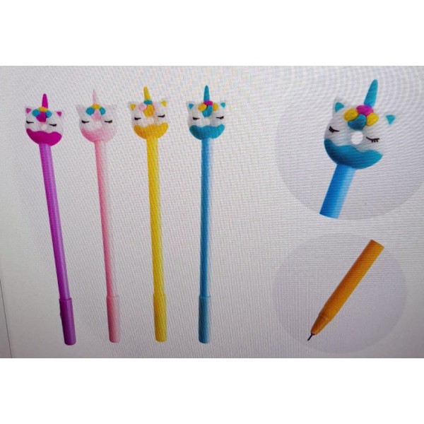 Penna cancellabile unicorn unicorno hc23