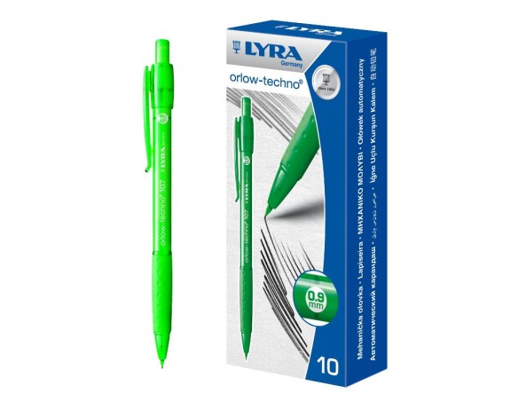 Portamine In Plastica Con Gomma Incorporata, Clip Ed Impugnatura Con Grip - Per Mina 0,9 Mm