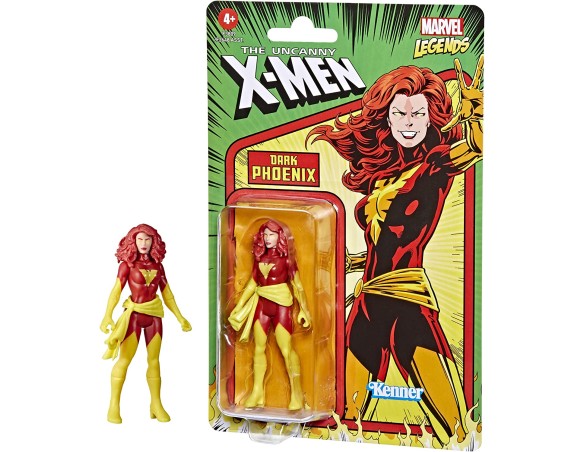 Hasbro Marvel Legends Series, Action Figure da 9,5 cm di Fenice Nera della Retro 375 Collection