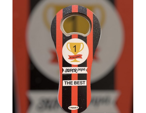 Apribottiglia classico con magnete 10x5 circa milan ( ideale per festa del papà )