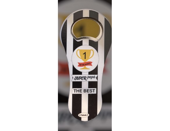 Apribottiglia classico con magnete 10x5 circa juve juventus ( ideale per festa del papà )