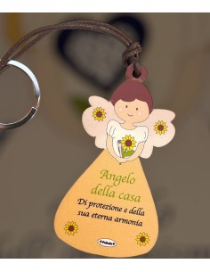 Portachiavi altezza 7 cm spessore 8 mm angelo casa