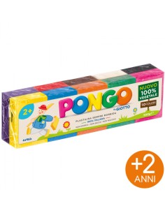 PASTA DA MODELLARE GIOTTO PONGO FANTASIA GR. 50X10 COLORI...