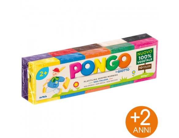 PASTA DA MODELLARE GIOTTO PONGO FANTASIA GR. 50X10 COLORI FILA