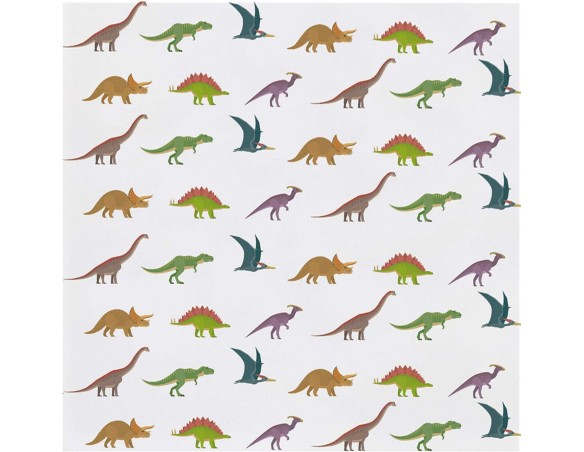 20 Mini tovaglioli di Carta Grandi Dinosauri