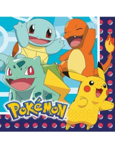 Tovagliolo Tovaglioli 33cmx33cm Pokémon Pokemon 16pz
