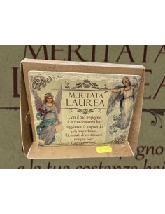 Targa effetto pergamena dedicato a te laurea 71374