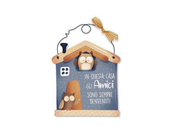 Targa Casetta in questa casa gli amici sono sempre benvenuti