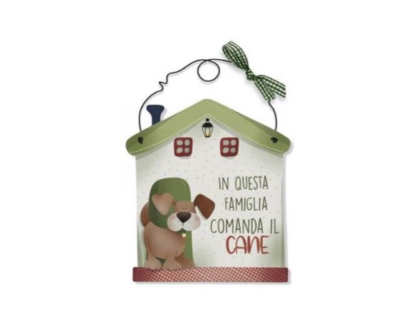 Targa Casetta in questa famiglia comanda il cane