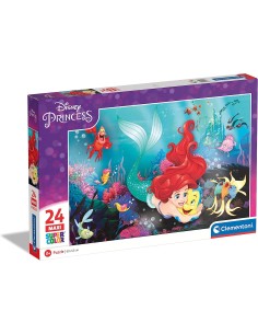 Clementoni- Puzzle Supercolor The Little Mermaid-24 Pezzi...