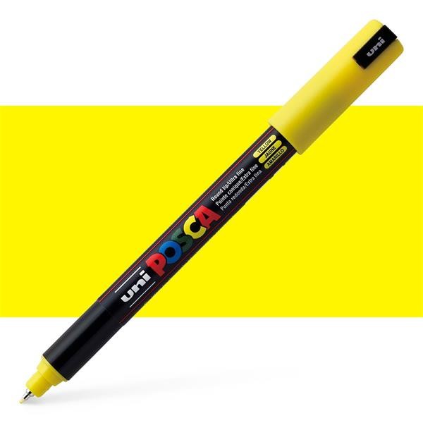 UNIPOSCA GIALLO PUNTA EXTRA FINE 0.7MM UNI...