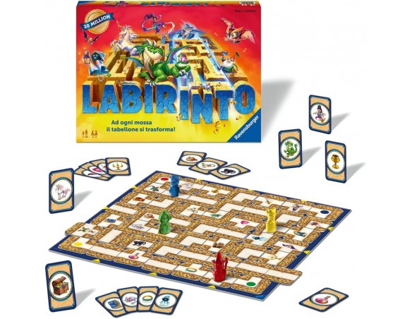 Ravensburger - Labirinto 35° Anniversario, Gioco da Tavolo per Tutta la Famiglia, 2-4 Giocatori, Idea Regalo per Bambini 7+ Ann
