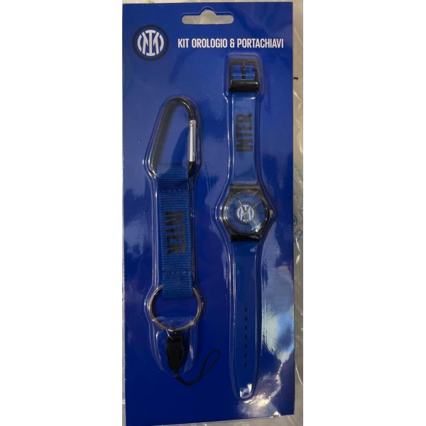 KIT OROLOGIO DA POLSO E PORTACHIAVI CON...