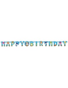 Festone happy birthday baby shark