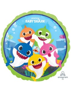 Palloncino mylar Baby Shark 45 cm 18"