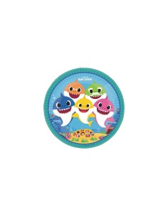 Piatti carta 23cm Baby Squalo "Baby Shark" 8pz