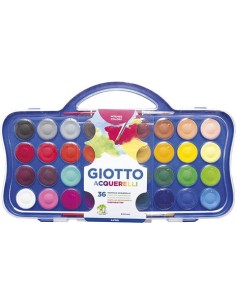 Acquerelli Giotto diametro 30 mm. Scatola 36 colori...