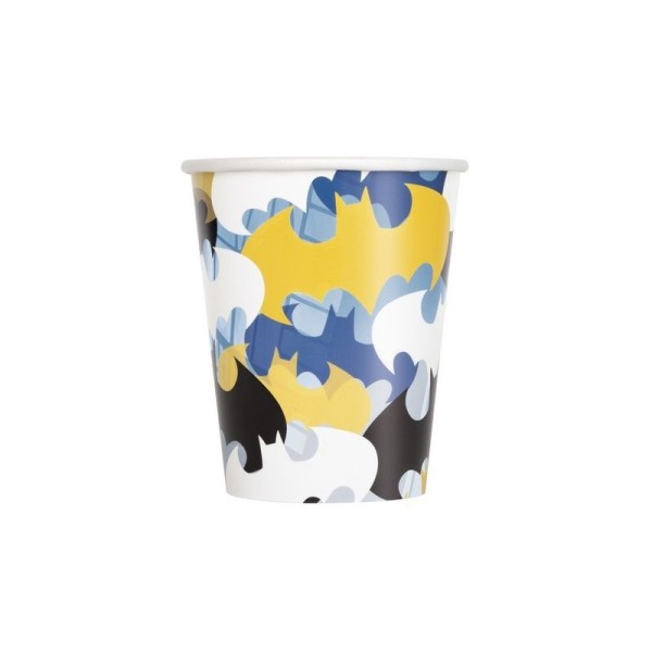 Bicchieri di carta 270ml Batman 8pz