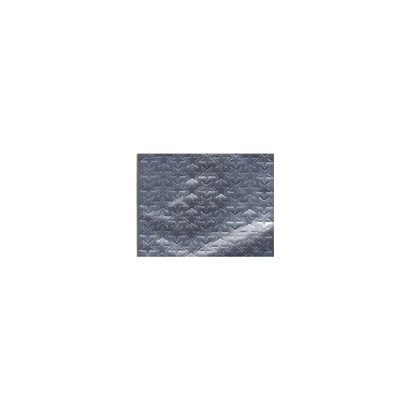 STELLE CHIUDI PACCO ARGENTO ADESIVE 18X18 MM