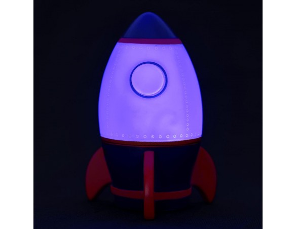 Legami - Luce notturna per Bambini, 4 Colori, Batterie incluse, 20 Ore di Autonomia, 9,7x14 cm, Tema Space spazio