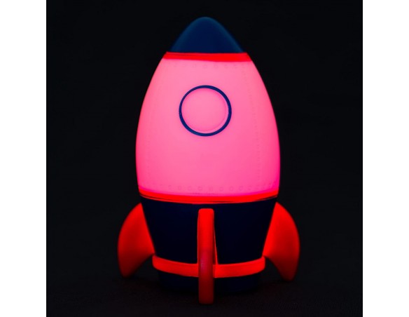 Legami - Luce notturna per Bambini, 4 Colori, Batterie incluse, 20 Ore di Autonomia, 9,7x14 cm, Tema Space spazio