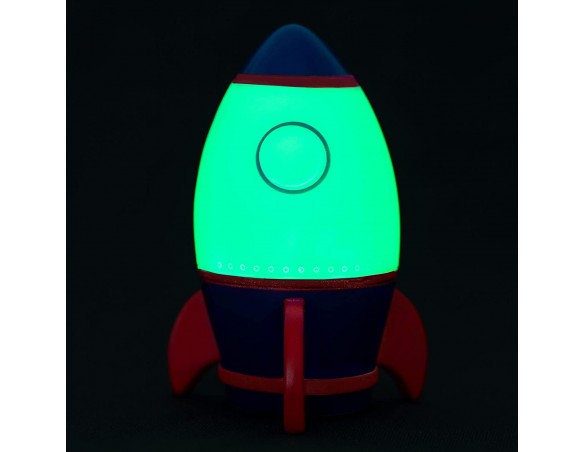 Legami - Luce notturna per Bambini, 4 Colori, Batterie incluse, 20 Ore di Autonomia, 9,7x14 cm, Tema Space spazio