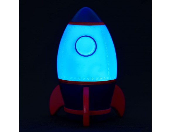 Legami - Luce notturna per Bambini, 4 Colori, Batterie incluse, 20 Ore di Autonomia, 9,7x14 cm, Tema Space spazio