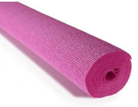 CARTA CRESPA MAGENTA FABRIANO  180g,5X2,5M VIOLA RIGIDA