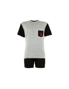 PIGIAMA SQUADRA MILAN COTONE ESTIVO CORTO RAGAZZO BAMBINO...