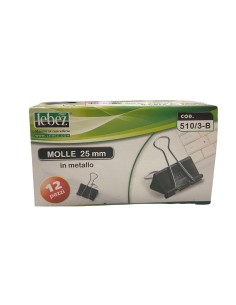 SCATOLA DA 12 PINZA CLIPS MOLLE 2,5 cm