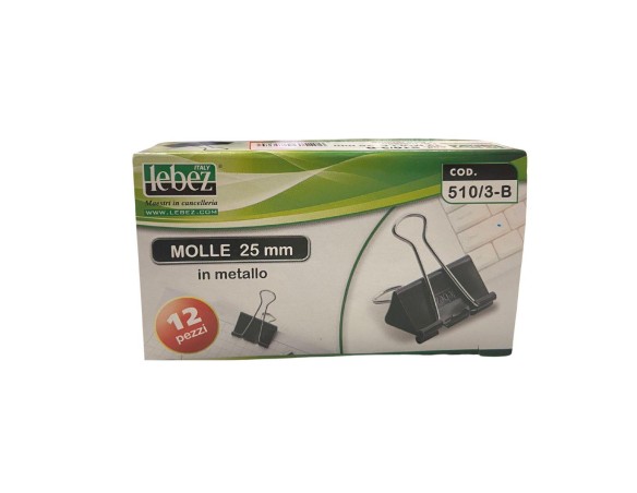 SCATOLA DA 12 PINZA CLIPS MOLLE 2,5 cm