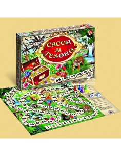 GIOCO DI SOCIETÀ CACCIA AL TESORO CON DADI COLORATI...
