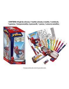 Set Cancelleria 35 Pz In Torre Spiderman