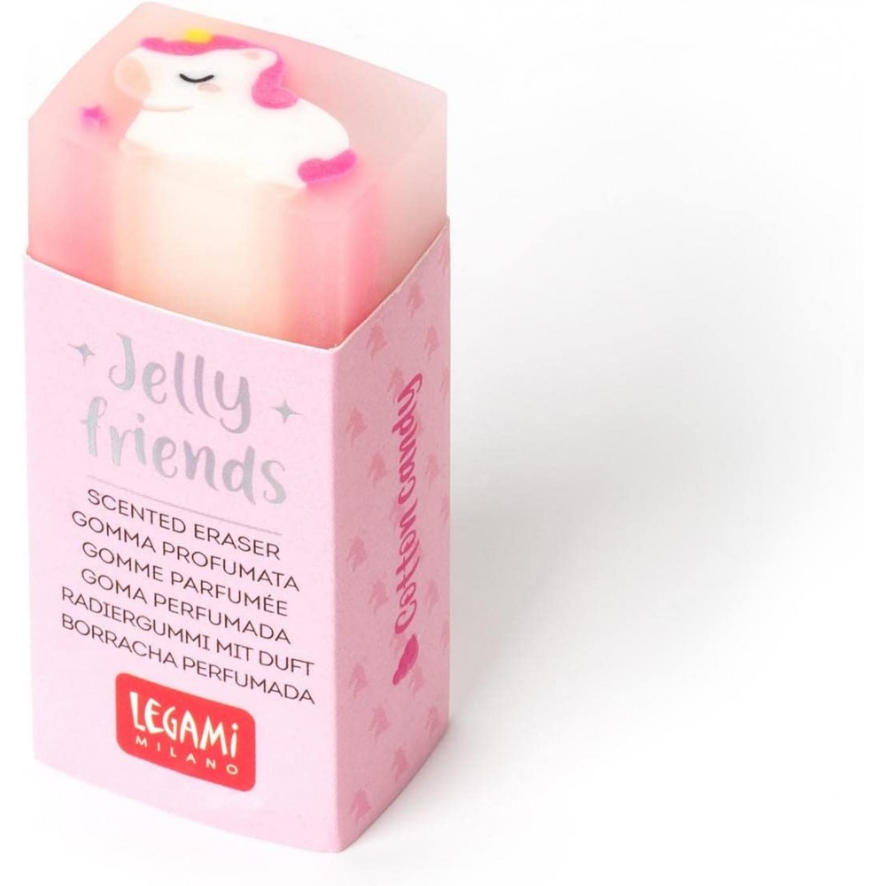 Legami - Gomma Profumata, Jelly Friends, 2,2x5 cm, Tema Unicorn, Aroma  Zucchero Filato, Cancellatura Morbida e Pulita