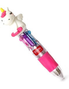 Legami - Mini Penna a Sfera 4 Colori Unicorno, Mini Magic...