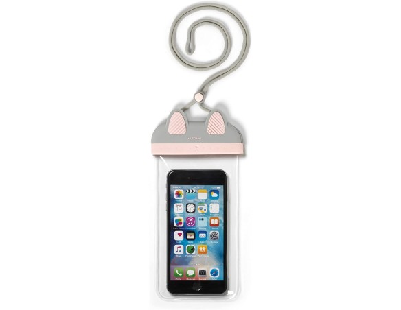 Legami - Custodia Impermeabile per Smartphone, 11,8x24 cm, in ABS, TPU, Tessuto, Tema Kitty, Pratico Cordino Removibile, Chiusu