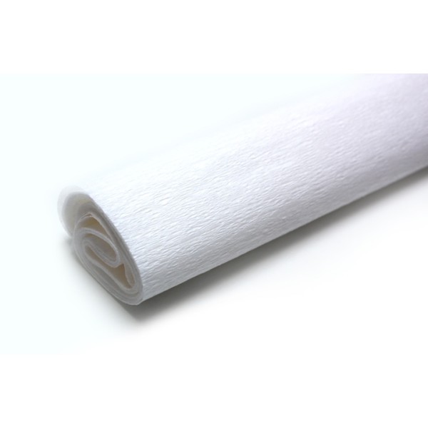 CARTA CRESPA BIANCO BIANCA 40 G 0.5  X 2.5 M