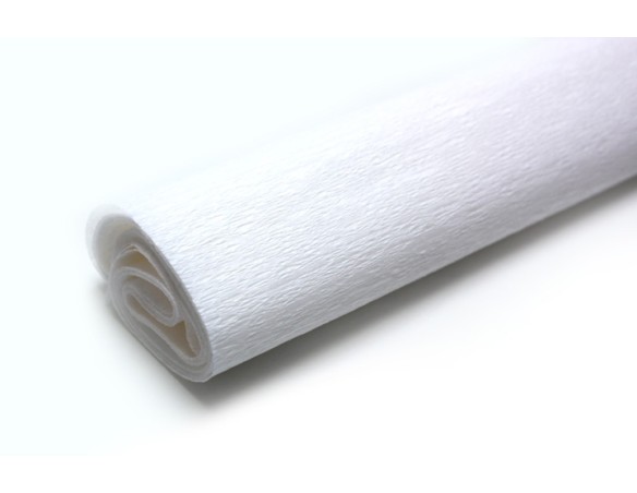 CARTA CRESPA BIANCO BIANCA 40 G 0.5  X 2.5 M