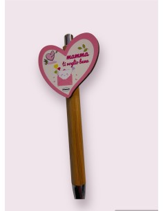 PENNA IN LEGNO CON APPLICATIVO mamma ( ideale per la...
