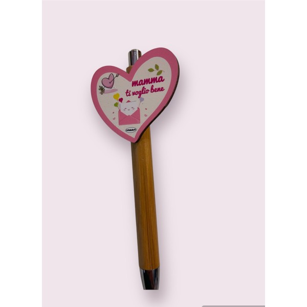 PENNA IN LEGNO CON APPLICATIVO mamma ( ideale...