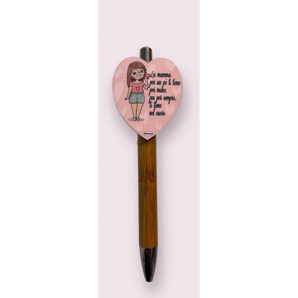 PENNA IN LEGNO CON APPLICATIVO mamma ( ideale...