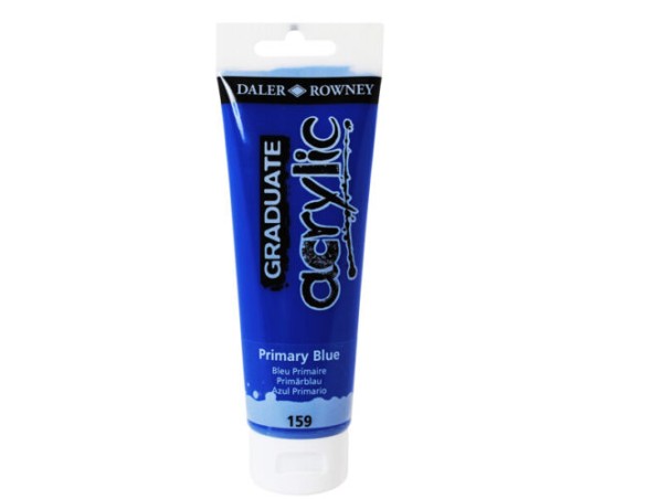 Colore Acrilico Fine Graduate Daler Rowney - 120 Ml - D123120159 (Blu Primario)